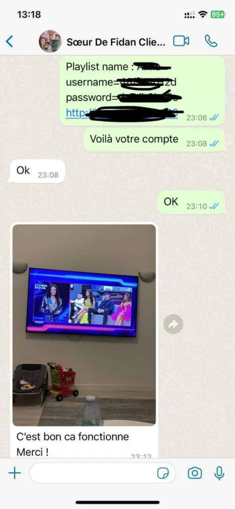 Tashan IPTV WhatsApp support assistance screenshot 6